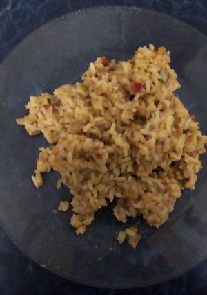 Una foto de Arroz con carne molida