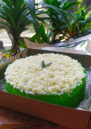 Foto resep Bolu Pandan Kukus Fiber Creme