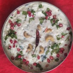 A picture of South Indian Style Curd Rice.