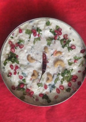 A picture of South Indian Style Curd Rice.