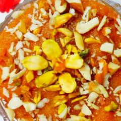 Poha Kesri Halva A picture of Poha Kesri Halva.