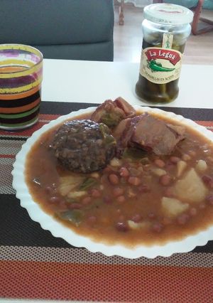Una foto de Caparrones con manteca receta del pueblo de Zamora