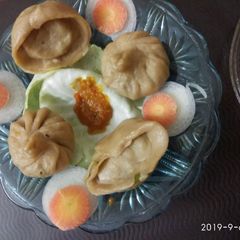 Vegetables momos A picture of Vegetables momos.