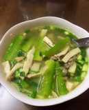 Canh bí xanh, nấm đùi gà