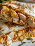 Air Fryer Hot Chicken and Cheese Wraps