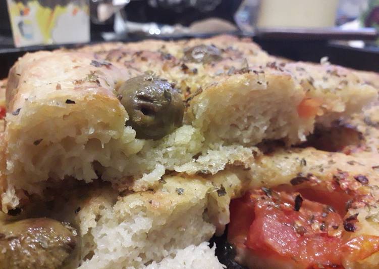 Focaccia pugliese con lievito madre