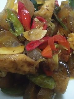 Foto resep Kikil dan tahu masak kecap pedas manis