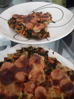 Una foto de 🍕🍕 Acelgas y zanahorias a la pizza🍕🙂😅