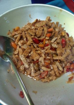 Foto resep Oseng tempe kulit mlinjo