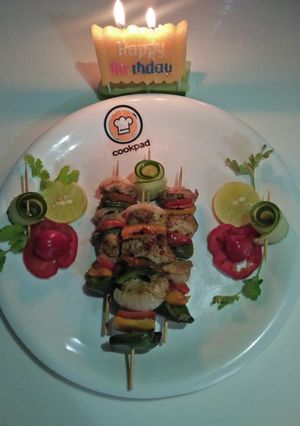 A picture of Chicken Shaslik stick.