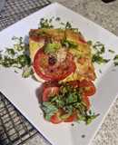Pastel de zucchini y pollo