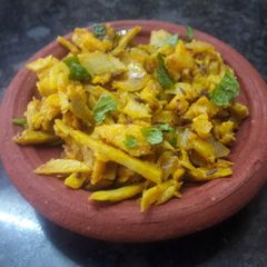 A picture of Punjabi Style Spicy Arbi Sabji.