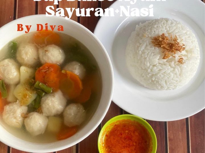 Resep: Sup Bakso Ayam Sayuran Menu Enak Dan Mudah Dibuat