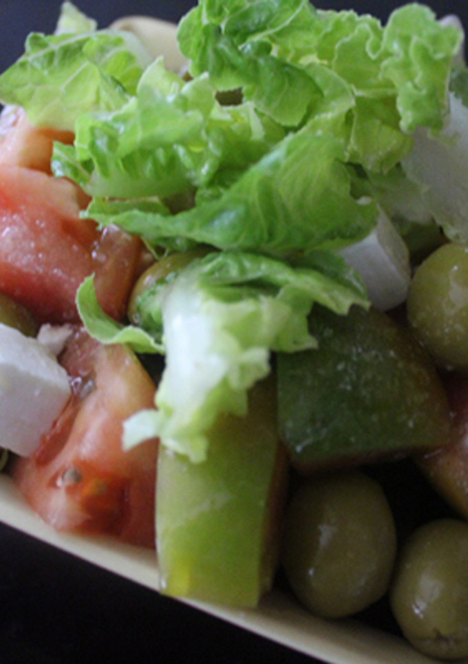 Una foto de Ensalada con queso feta