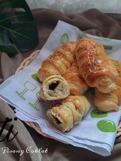 Foto resep Roti isi Pisang Coklat