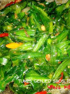 Foto resep Tumis Genjer Saos Tiram