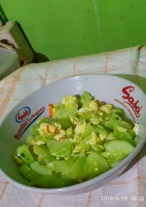 Foto resep Tumis timun telur