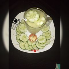 A picture of Agwaluma and cucumber juice.