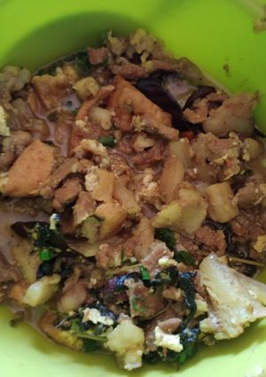 Foto resep Babi masak woku bumbu seadanya/ non halal