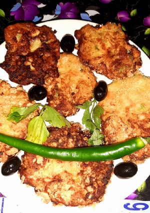 صورة لوصفة اقراص بطاطا مع بيض وخضار