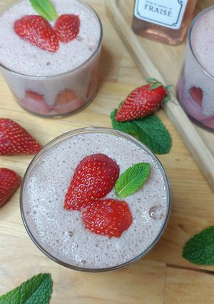 Une photo de 🍓Mousse à la fraise
