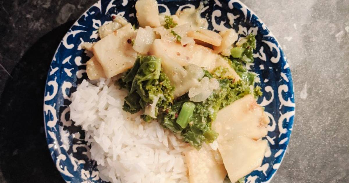 Celeriac & Kale Coconut Curry Recipe by Kaho Mukae Cookpad