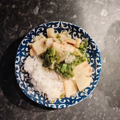A picture of Celeriac & Kale Coconut Curry.