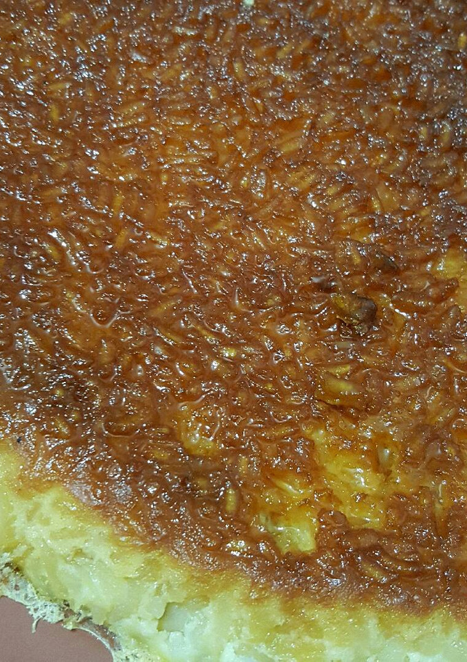 Una foto de Budín de arroz y coco