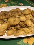Panais au bouillon de crevettes, oignon et aneth