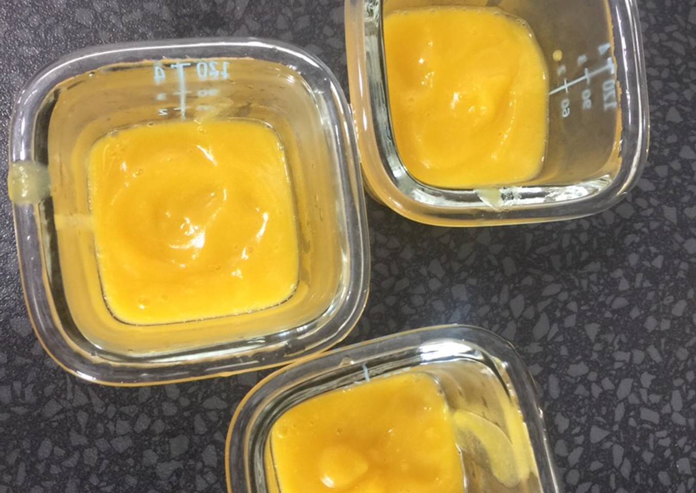Pumpkin pear purÃ©e baby food