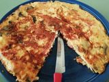 Tortilla de champiñones y tomate