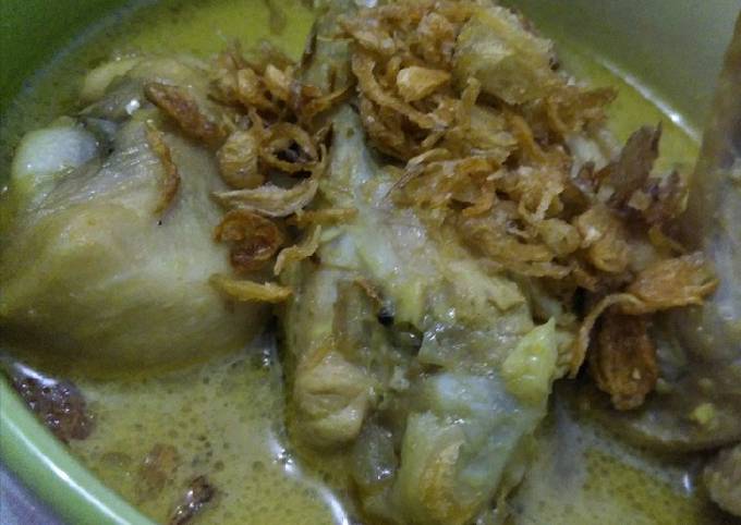 Opor ayam sederhana