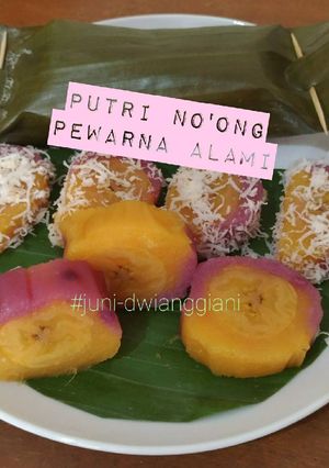 Foto resep Putri No'ong dengan pewarna alami