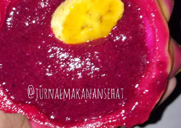 Resep Dragon smoothie bowl Anti Gagal