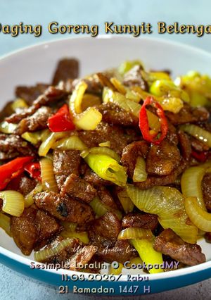 Gambar Daging Goreng Kunyit Belengas
