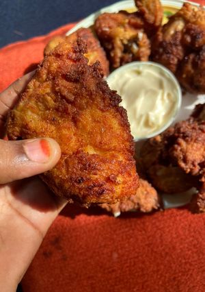 A picture of My homemade KFC.