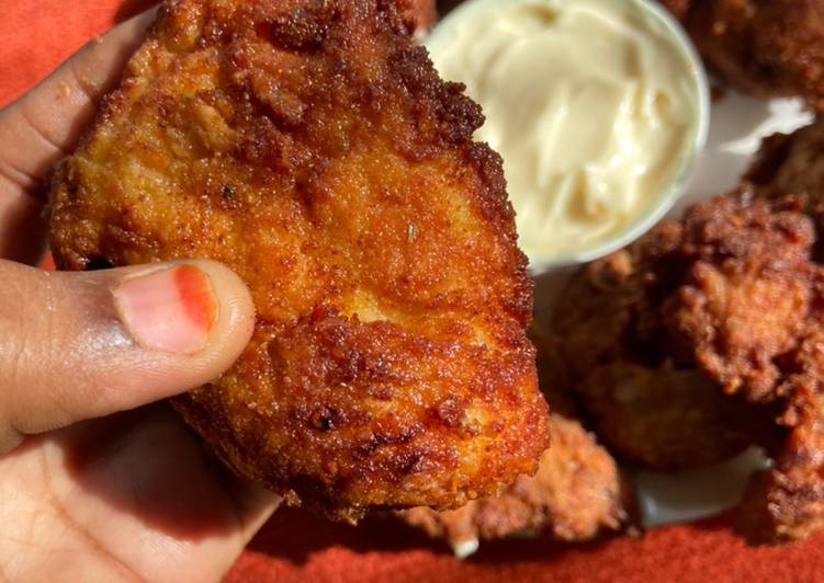 Steps to Prepare Any-night-of-the-week My homemade KFC