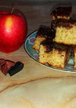 Kakaós, almás süti recept fotója