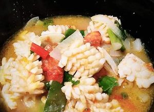 Foto resep Cumi flower cah szechuan