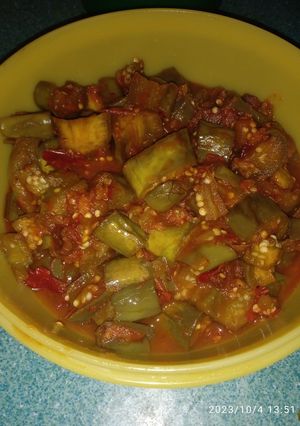 Foto resep Tumis Terong Bumbu Dasar Merah