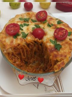 عکسی از دستور لازانیا وارونه 😋