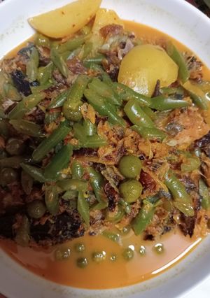 Foto resep Gulai buncis ikan sale