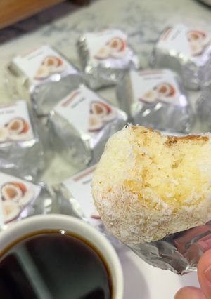 صورة لوصفة كيكة جوز الهند الباردة 🥥
