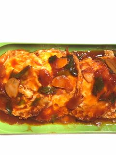 Foto resep Telur ceplok saus asam manis