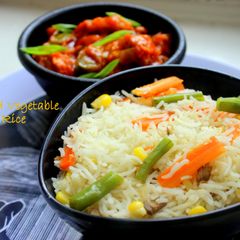 A picture of Mixed Vegetable Fried Rice.
