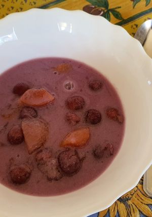 Gyümölcsleves recept fotója