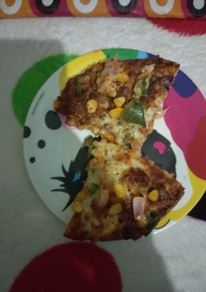 A picture of Baked pizza.