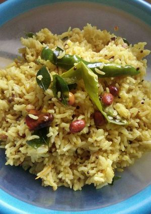 A picture of Pulihora Andhra Style.