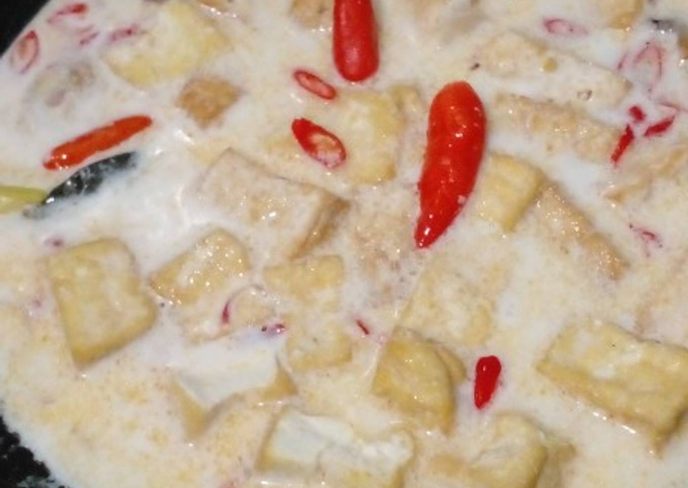 Tahu tumis santan
