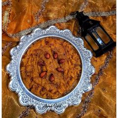 A picture of Sooji Baisan Ka Zaafrani Halwa.